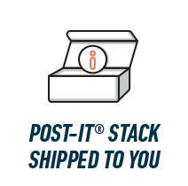 Post-It® Stack Shipped To You