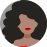 Illustration of a woman with voluminous curls